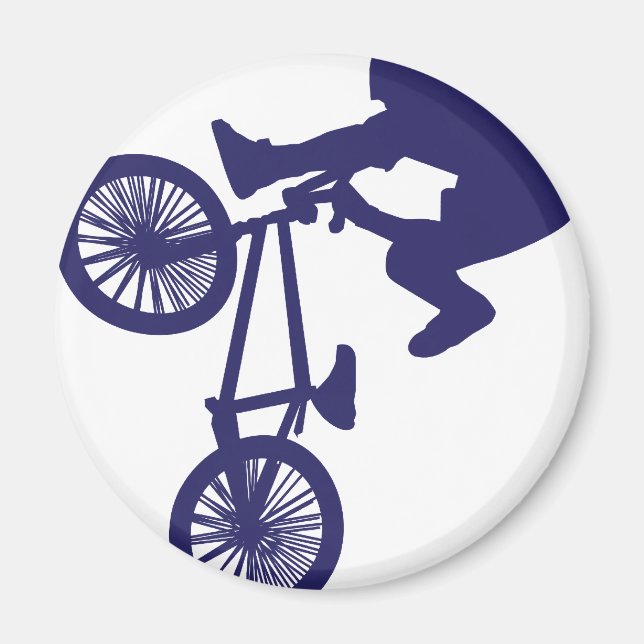 BMX BIKE RIDER MAGNET (Framsidan)