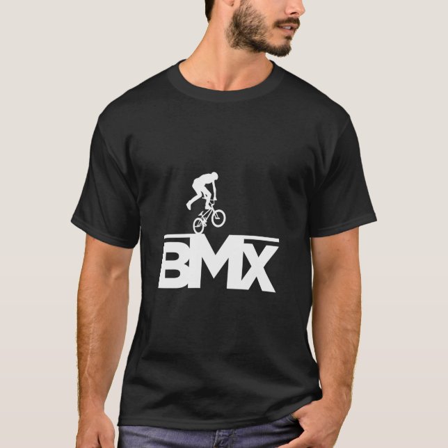 Bmx Bike Rider Tävla Bicycle Gift Boys Girls Kids T Shirt (Framsida)