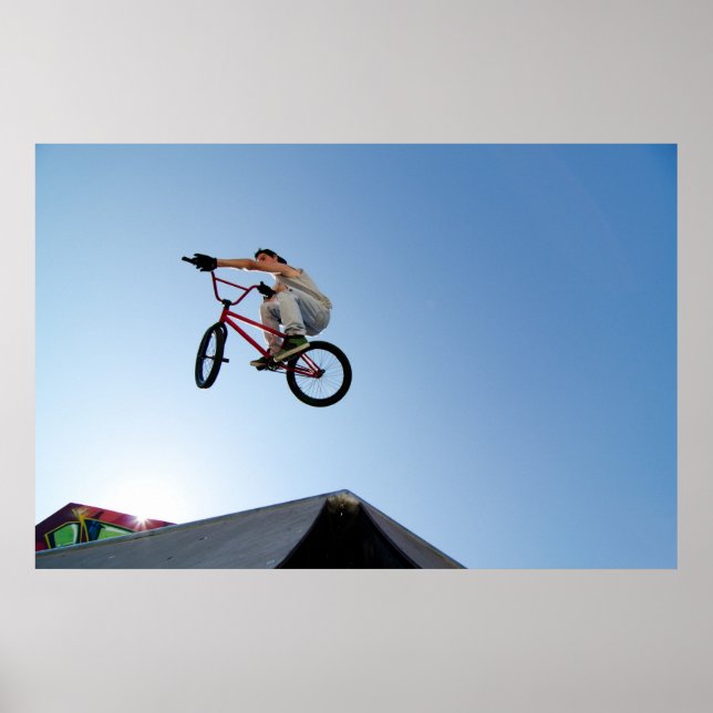 BMX Bike Stunt Bord överst Poster (Framsidan)