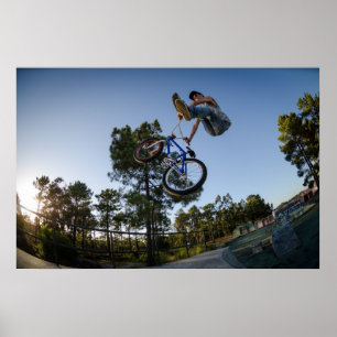 BMX Bike Stunt kan-can Poster