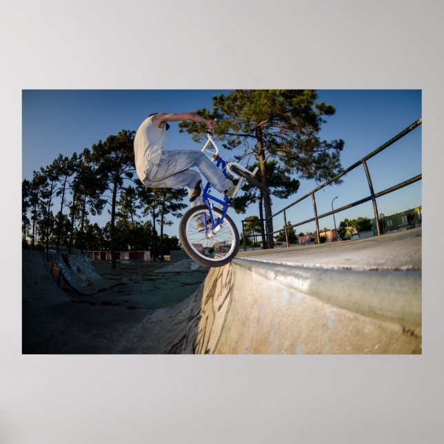 BMX Bike Stunt-knapp Poster (Framsidan)