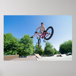BMX Bike Stunt svan whip Poster