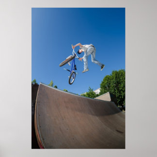BMX Bike Stunt svan whip Poster