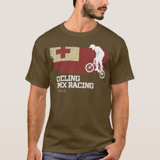 BMX Bike Tonga Flag Biking Cycling Racing BMX T Shirt