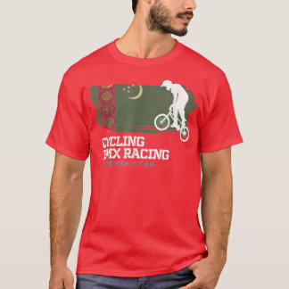 BMX Bike Turkmenistan Flagga Biking Cycling Tävla T Shirt