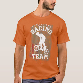 BMX Bike Tuvalu Flagga Biking Cycling Tävla BMX T Shirt