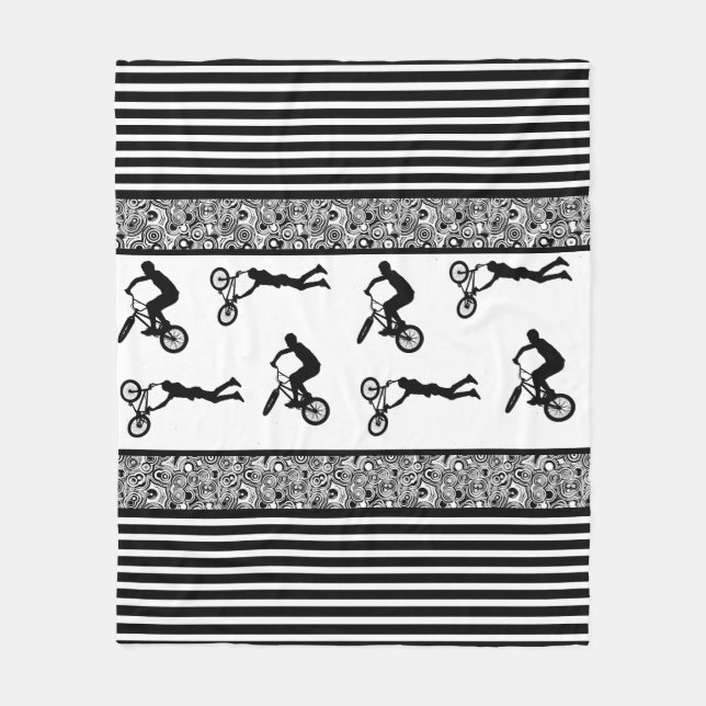 BMX-Biker Fleecefilt (Framsidan)