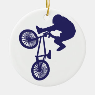 BMX-Biker Julgransprydnad Keramik