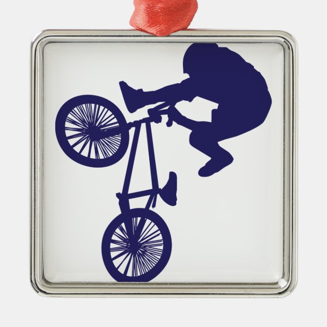 BMX-Biker Julgransprydnad Metall (Framsidan)
