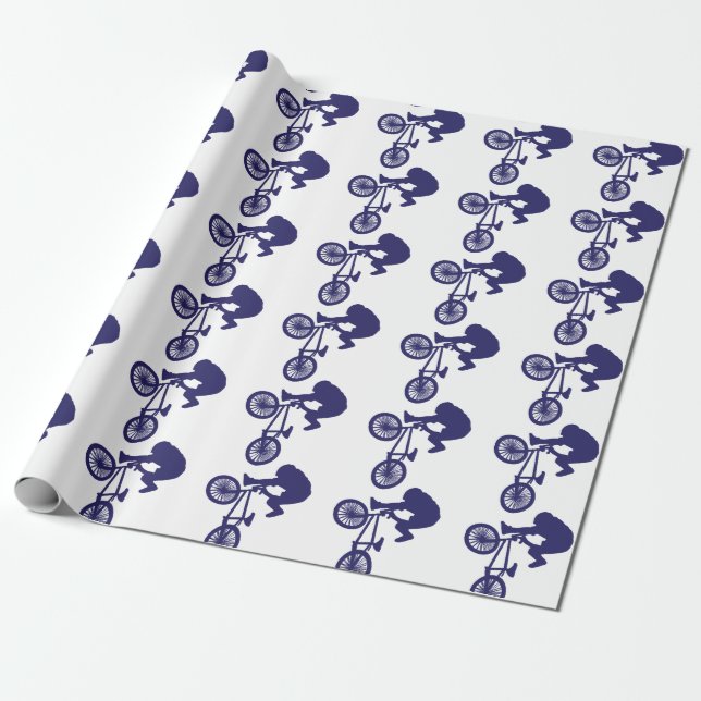 BMX-Biker Presentpapper (Utrullad)