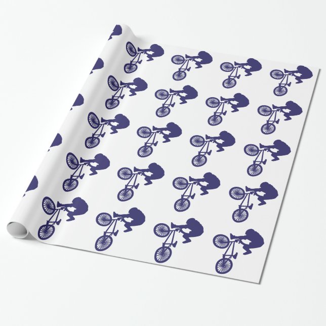 BMX-Biker Presentpapper (Utrullad)