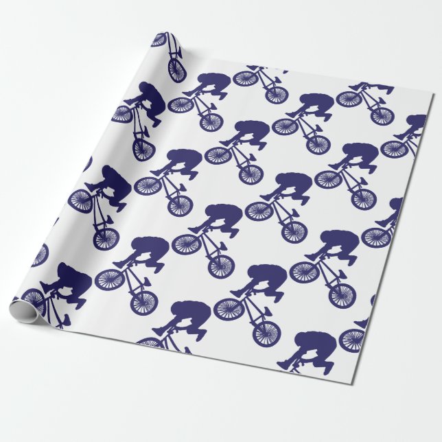 BMX-Biker Presentpapper (Utrullad)
