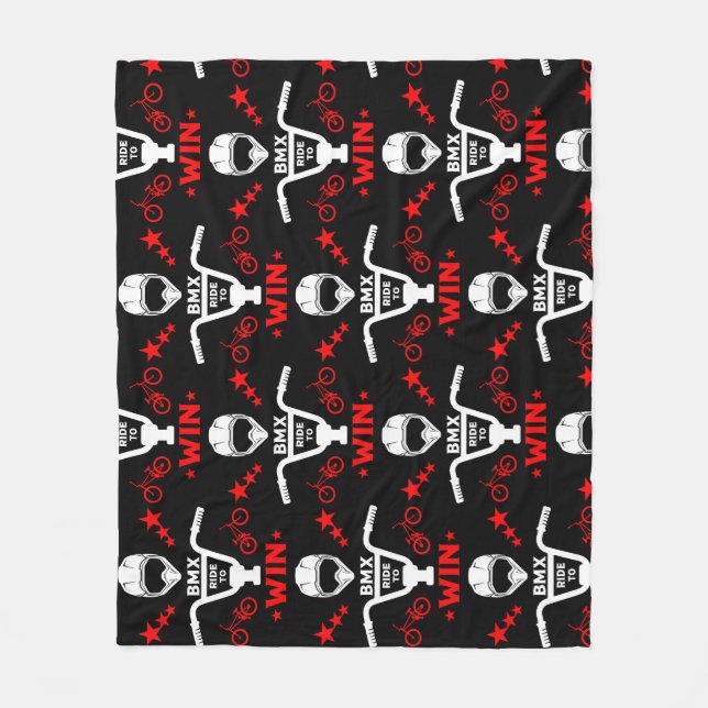 Bmx Bikers Freestyle Fleecefilt (Framsidan)