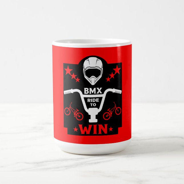 Bmx Bikers Freestyle Magisk Mugg (Center)