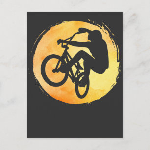 BMX Biking Tävla Boys Freestyle Cycling Vykort