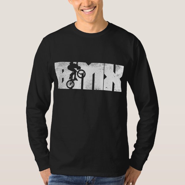 BMX Brev Bike Stunt Flatland Cycling Biking Bic T Shirt (Framsida)