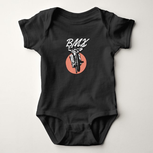 BMX  Cool cyklist Retro stil T Shirt (Framsida)