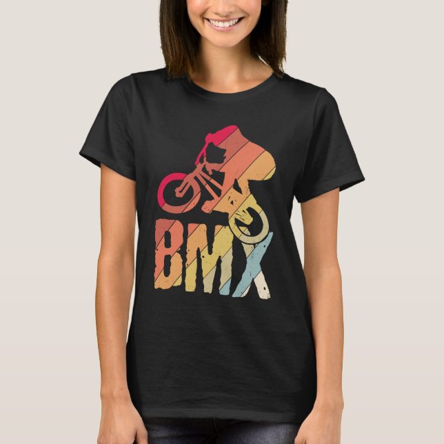 BMX cycling bike  retro bike MTB BMX  4 T Shirt (Framsida)