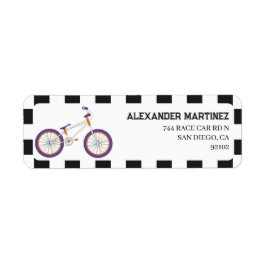 BMX-cykel returadress Etikett
