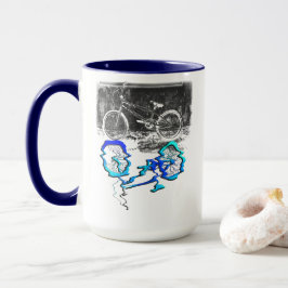 BMX Cykel Sport Färgad Reflektion Mugg