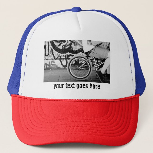 BMX-cykelskridskogar, graffiti svart Keps (Framsida)