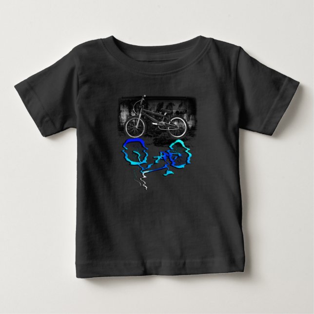 BMX-cykelsport Färgad Reflektion T Shirt (Framsida)