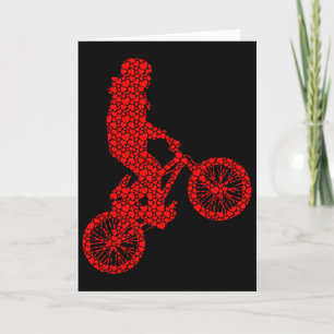 BMX-cyklist Cykel Alla hjärtans dag Hjärtan Kärlek Kort