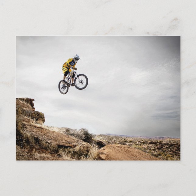 BMX-cyklist vykort (Framsida)