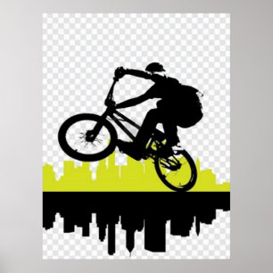 BMX-cyklistaffisch Poster