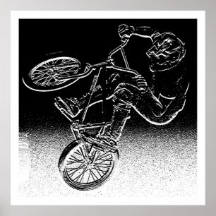 BMX-distorsion, tar copyrightt på Karen J Poster