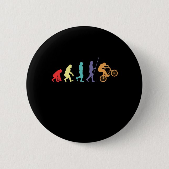 BMX Evolution Cycle Cyclist Mountain Bike Gift Knapp (Framsida)