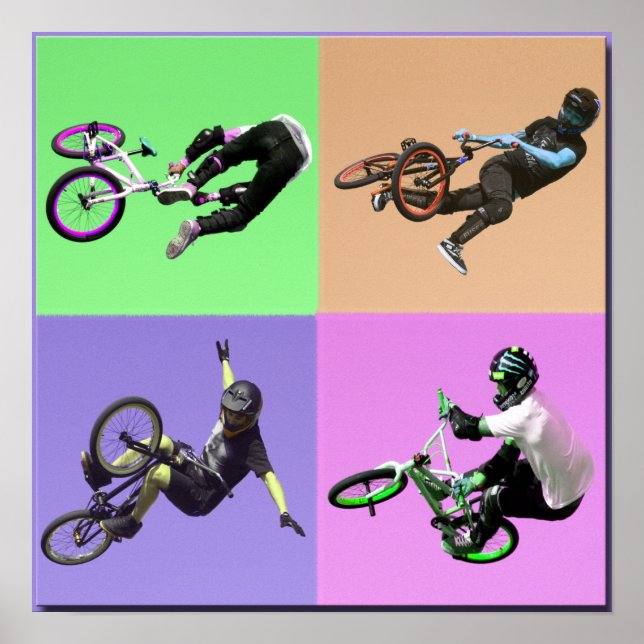 BMX Extreme Pop Art, Copyright Karen J Williams Poster (Framsidan)