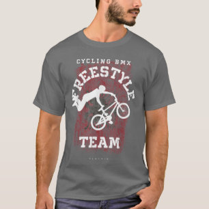 BMX Freestyle Bike Albanien Flagga Biking Cycling T Shirt