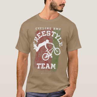 BMX Freestyle Bike Belarus Flag Biking Cycling BMX T Shirt