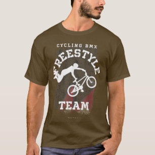 BMX Freestyle Bike Nepal Flagga Biking Cycling BMX T Shirt