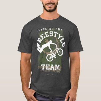 BMX Freestyle Bike Pakistan Flagga Biking Cycling  T Shirt