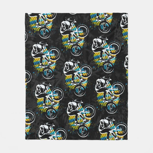 Bmx Freestyle - Comfy Bmx Fleece Blanket (Framsidan)