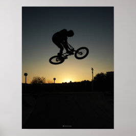BMX Freestyler stunt hopp Poster