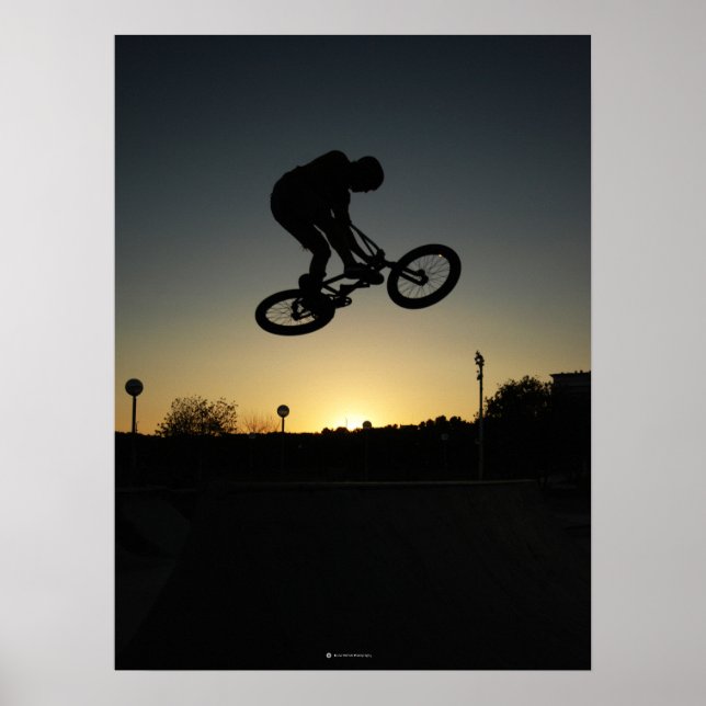 BMX Freestyler stunt hopp Poster (Framsidan)