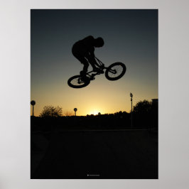 BMX Freestyler stunt hopp Poster