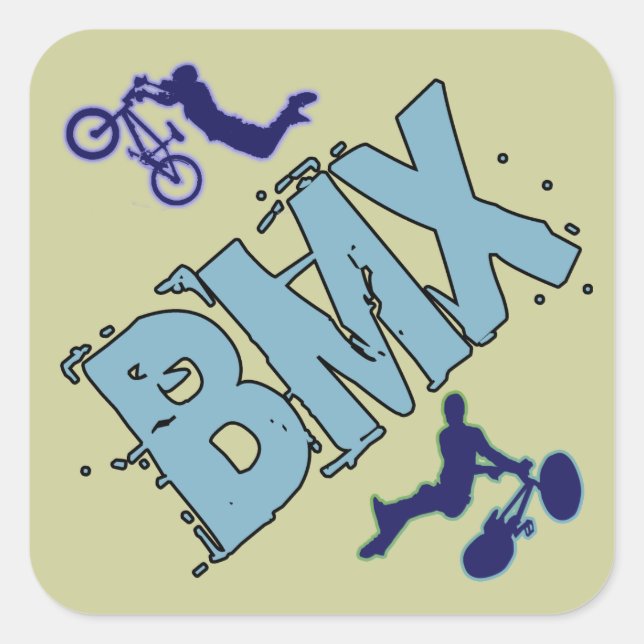 BMX FYRKANTIGT KLISTERMÄRKE (Framsida)