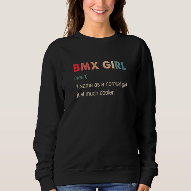 BMX Girl Definition  BMX   For Girls T Shirt (Framsida)
