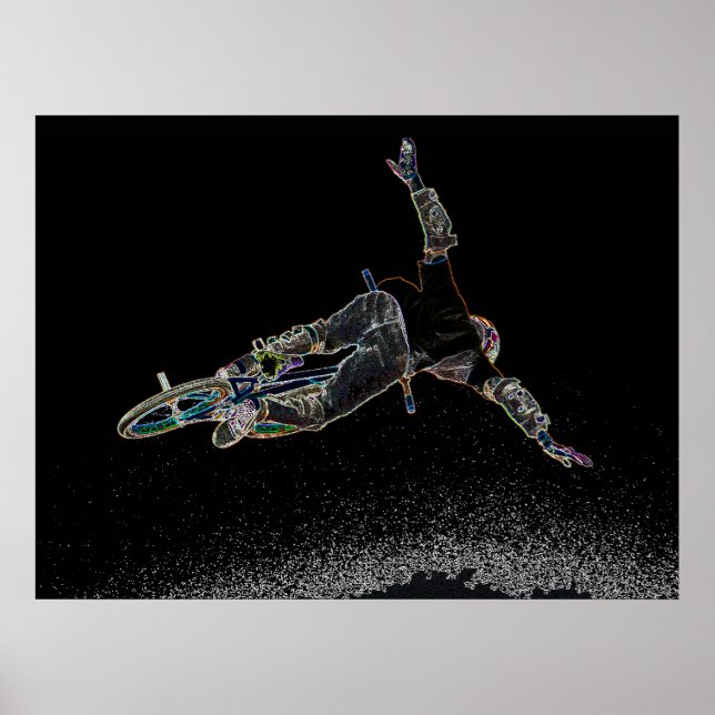 BMX Glow 2, Copyright Karen J Williams Poster (Framsidan)