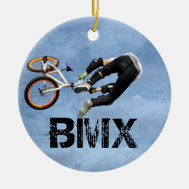 BMX härskar julprydnaden, tar copyrightt på Karen Julgransprydnad Keramik (Framsidan)