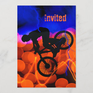 BMX i Light Crystals och Lighting Inbjudningar