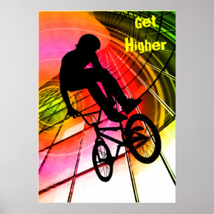BMX i Linjer & Circles Poster