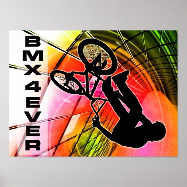 BMX i Linjer och cirklar BMX 4 någonsin Poster (Framsidan)