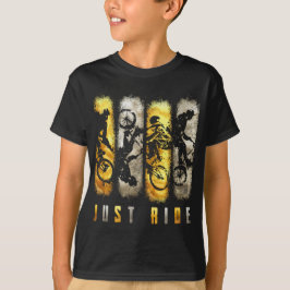 Bmx Just Ride Guld T Shirt