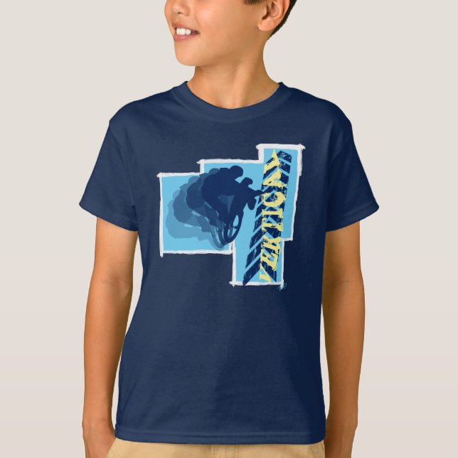 BMX-lodrät T-shirt (Framsida)