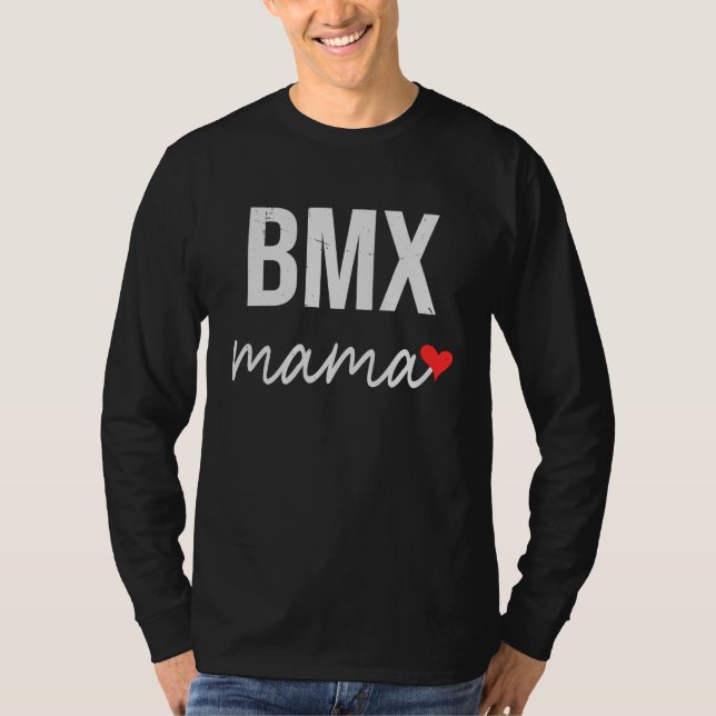 BMX Mom Cute BMX Mama For Women T Shirt (Framsida)